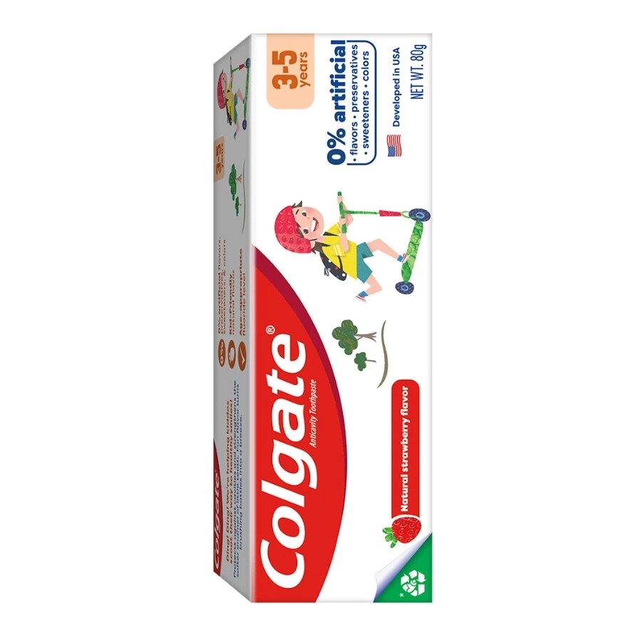 Kem đánh răng Colgate Kid Free From cho bé 3-5 tuổi 80g